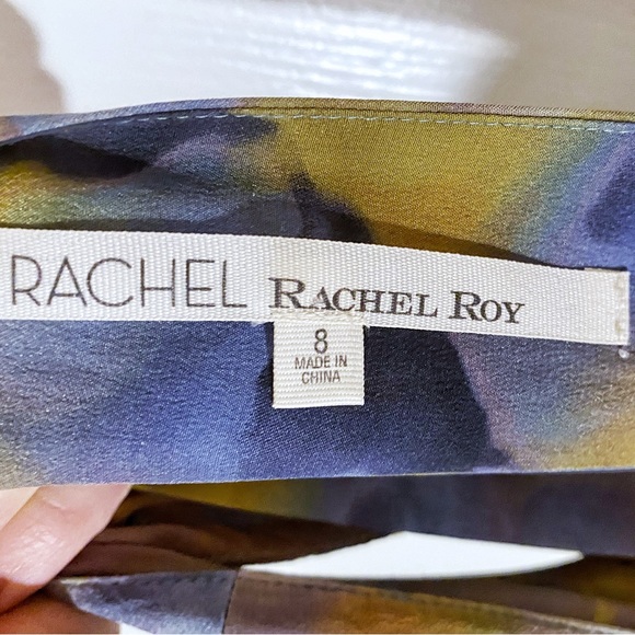 RACHEL ROY linen, cotton & silk dress with pockets, size 8 - Picture 8 of 9